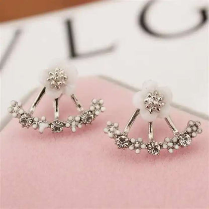 Daisy Back Earrings