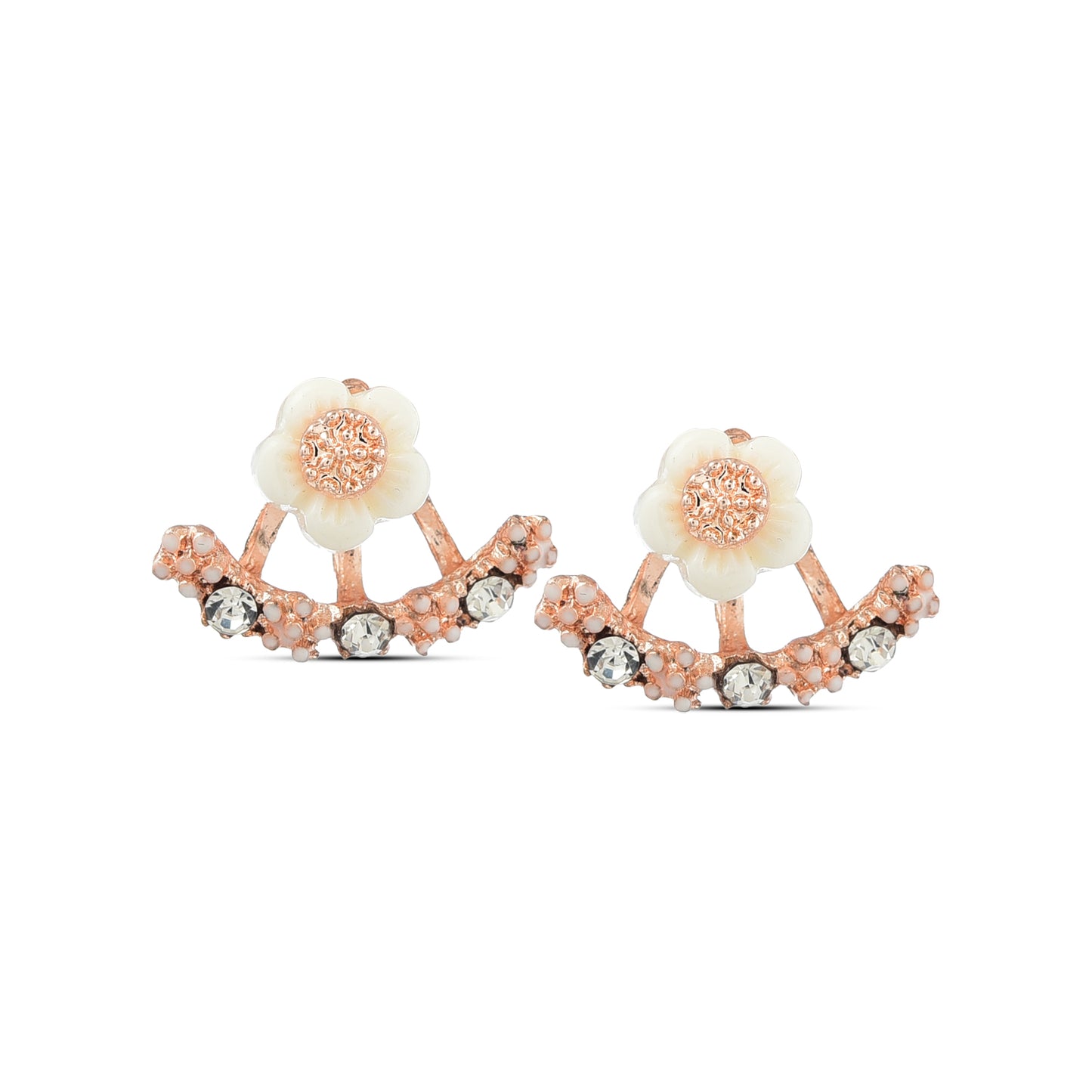 Daisy Back Earrings