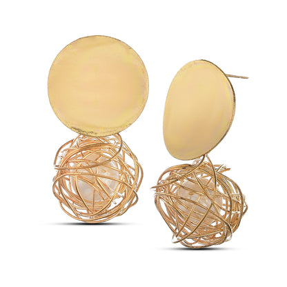 Mesh Pearl Earrings