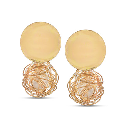 Mesh Pearl Earrings