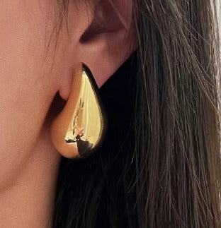 Gold Teardrop Earrings