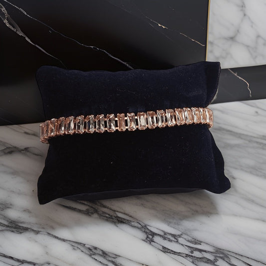 Add a modern twist to your look with our Magnetic Two Layered Bracelet. Featuring a magnetic clasp for easy wear, this bracelet is both stylish and convenient. The layered design adds dimension, making it a versatile accessory for any occasion.